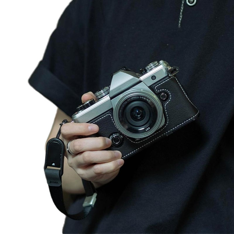 Compatible with Olympus OM3 grip leather case for Olympus OM3 protective case camera bag cowhide protective shell base accessories